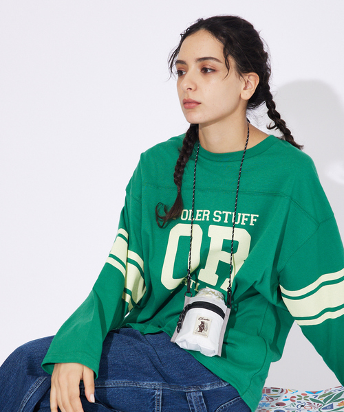【POLeR/ポーラー】 FOOTBALL SHIRT/フットボール　ロングtシ POLeR/ポーラー】 FOOTBALL SHIRT/フットボール ロングtシャツ