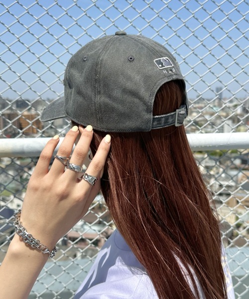 MLB（メジャーリーグベースボール）の「【日本未発売/WEB限定】MLB KOREA(エムエルビーコリア)/ダメージ ウォッシング ロゴ刺繍 ベースボール キャップ 帽子/damage washing unstructured ball-cap（キャップ・レディース・ダークグレー/ブラウン/ワインレッド・FREE）」の9枚目の写真
