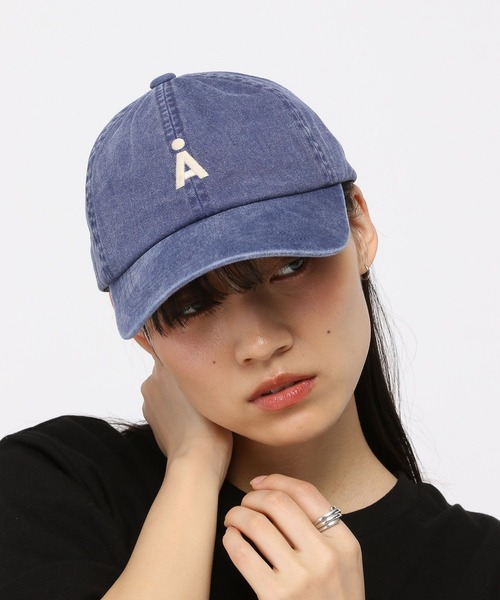 ALAND（エーランド）の「【UNISEX】ALAND／AピグメントCAP（キャップ・レディース・インディゴブルー/ベージュ/ブラック/ブルー/ピンク/チャコール/ライトベージュ・FREE）」の6枚目の写真