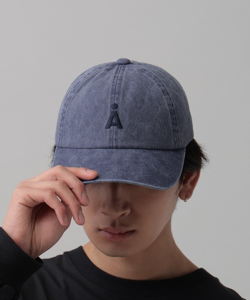 ALAND（エーランド）の「【UNISEX】ALAND／AピグメントCAP（キャップ・レディース・インディゴブルー/ベージュ/ブラック/ブルー/ピンク/チャコール/ライトベージュ・FREE）」の7枚目の写真
