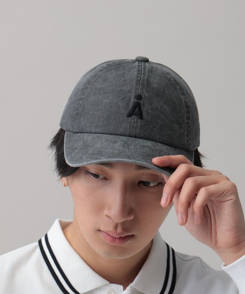 ALAND（エーランド）の「【UNISEX】ALAND／AピグメントCAP（キャップ・レディース・インディゴブルー/ベージュ/ブラック/ブルー/ピンク/チャコール/ライトベージュ・FREE）」の3枚目の写真