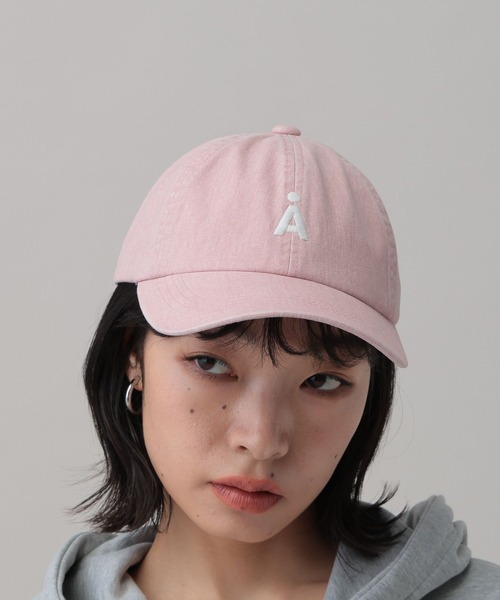 ALAND（エーランド）の「【UNISEX】ALAND／AピグメントCAP（キャップ・レディース・インディゴブルー/ベージュ/ブラック/ブルー/ピンク/チャコール/ライトベージュ・FREE）」の10枚目の写真