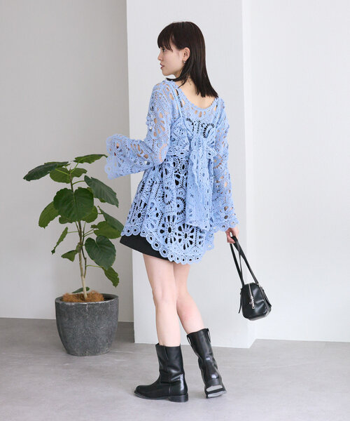 mystic クロシェトップス＆ ビスチェSET セール】クロシェトップス＆ ビスチェSET（シャツ/ブラウス