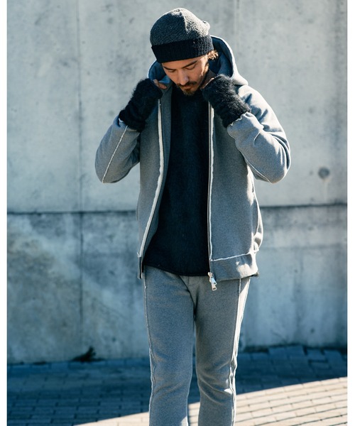 wjk（ダヴルジェイケイ）の「super urake parker（パーカー・メンズ・トップグレー/ブラック・SMALL/MEDIUM/LARGE/X-LARGE）」の5枚目の写真