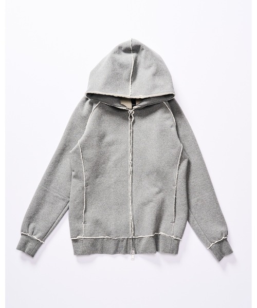 wjk（ダヴルジェイケイ）の「super urake parker（パーカー・メンズ・トップグレー/ブラック・SMALL/MEDIUM/LARGE/X-LARGE）」の6枚目の写真