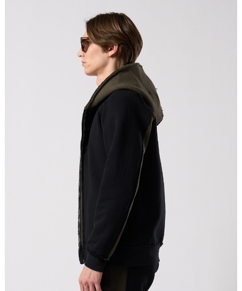 wjk(ダヴルジェイケイ)の「super urake parker(パーカー・メンズ・トップグレー/ブラック/ブラック×カーキ・SMALL/MEDIUM/LARGE/X-LARGE)」の22枚目の写真