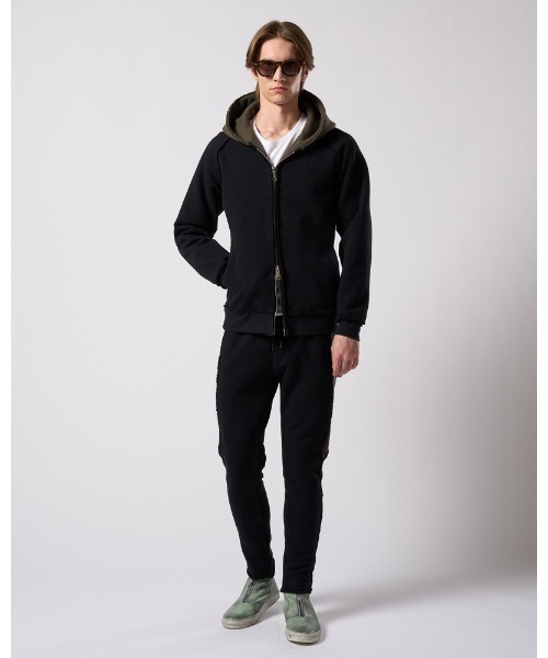 wjk(ダヴルジェイケイ)の「super urake parker(パーカー・メンズ・トップグレー/ブラック/ブラック×カーキ・SMALL/MEDIUM/LARGE/X-LARGE)」の10枚目の写真