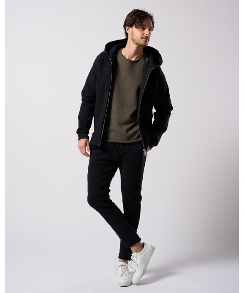 wjk(ダヴルジェイケイ)の「super urake parker(パーカー・メンズ・トップグレー/ブラック/ブラック×カーキ・SMALL/MEDIUM/LARGE/X-LARGE)」の12枚目の写真