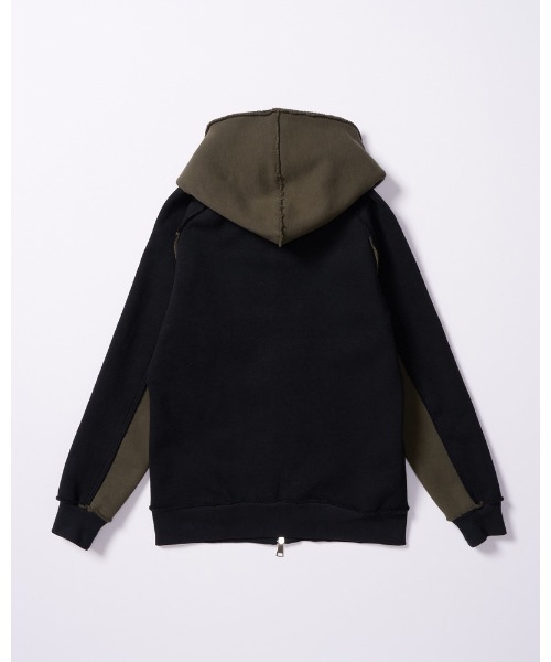wjk(ダヴルジェイケイ)の「super urake parker(パーカー・メンズ・トップグレー/ブラック/ブラック×カーキ・SMALL/MEDIUM/LARGE/X-LARGE)」の5枚目の写真