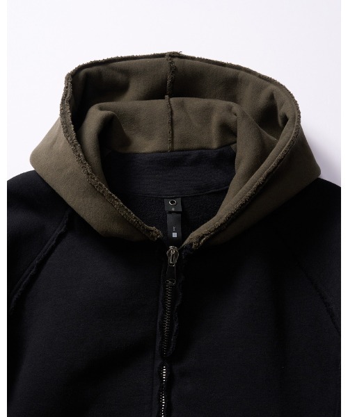 wjk(ダヴルジェイケイ)の「super urake parker(パーカー・メンズ・トップグレー/ブラック/ブラック×カーキ・SMALL/MEDIUM/LARGE/X-LARGE)」の17枚目の写真