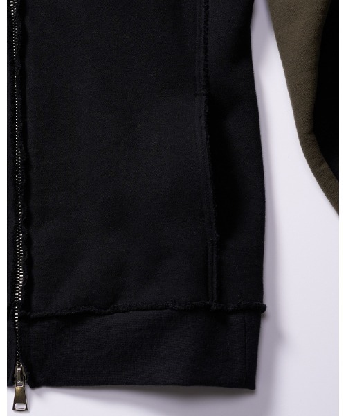 wjk(ダヴルジェイケイ)の「super urake parker(パーカー・メンズ・トップグレー/ブラック/ブラック×カーキ・SMALL/MEDIUM/LARGE/X-LARGE)」の20枚目の写真