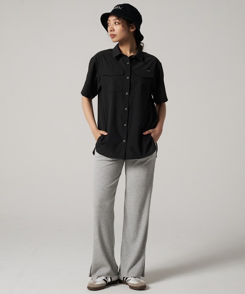 Eddie Bauer(エディーバウアー)の「ホライゾン ガイド 半袖 シャツ(シャツ/ブラウス・レディース・ブルーグレー/ブラック/サンドベージュ・S/M/L/XL)」の10枚目の写真