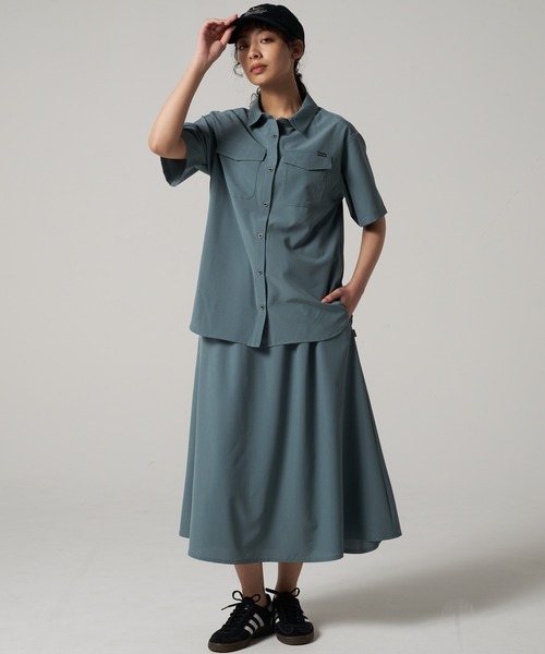 Eddie Bauer(エディーバウアー)の「ホライゾン ガイド 半袖 シャツ(シャツ/ブラウス・レディース・ブルーグレー/ブラック/サンドベージュ・S/M/L/XL)」の11枚目の写真