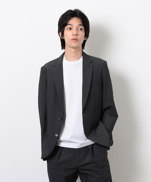 COMME CA ISM（コムサイズム）の「【セットアップ対応】シアサッカージャケット（テーラードジャケット・メンズ・チャコール/ネイビー・SMALL/MEDIUM/LARGE/X-LARGE）」の8枚目の写真