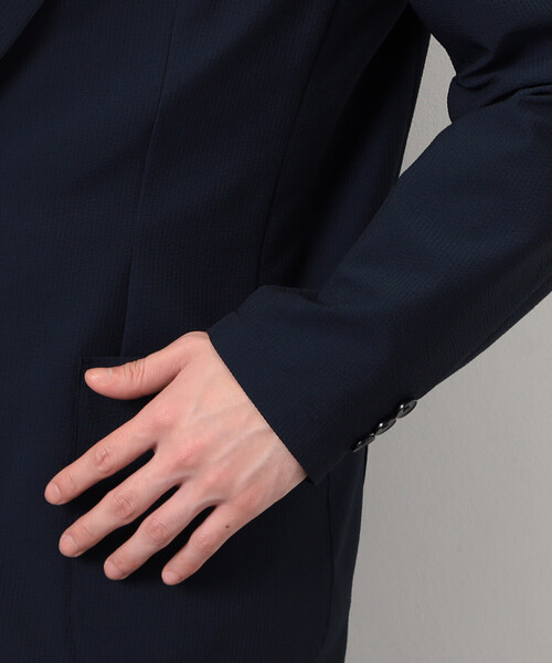 COMME CA ISM（コムサイズム）の「【セットアップ対応】シアサッカージャケット（テーラードジャケット・メンズ・チャコール/ネイビー・SMALL/MEDIUM/LARGE/X-LARGE）」の18枚目の写真