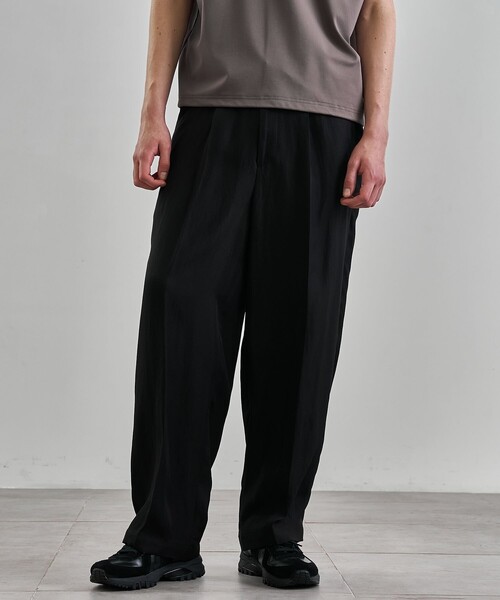 UNITED TOKYO（ユナイテッドトウキョウ）の「ヴィスコースリネンイージーパンツ（その他パンツ・メンズ・ブラック/オフホワイト/ブラウン・1/2）」の16枚目の写真