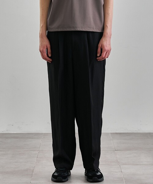 UNITED TOKYO（ユナイテッドトウキョウ）の「ヴィスコースリネンイージーパンツ（その他パンツ・メンズ・ブラック/オフホワイト/ブラウン・1/2）」の19枚目の写真