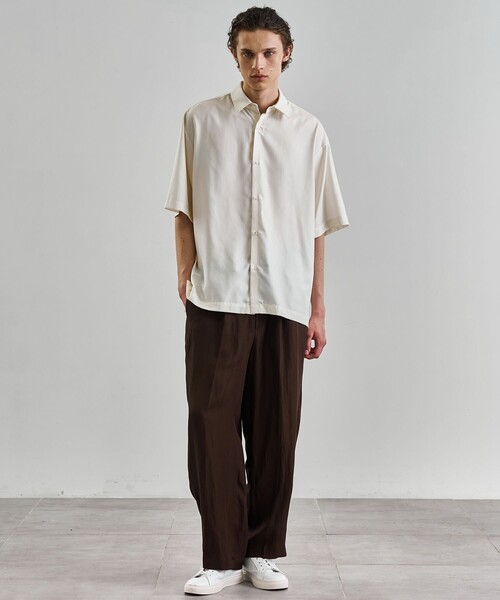 UNITED TOKYO（ユナイテッドトウキョウ）の「ヴィスコースリネンイージーパンツ（その他パンツ・メンズ・ブラック/オフホワイト/ブラウン・1/2）」の22枚目の写真