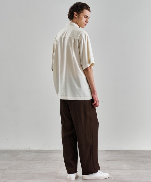 UNITED TOKYO（ユナイテッドトウキョウ）の「ヴィスコースリネンイージーパンツ（その他パンツ・メンズ・ブラック/オフホワイト/ブラウン・1/2）」の6枚目の写真