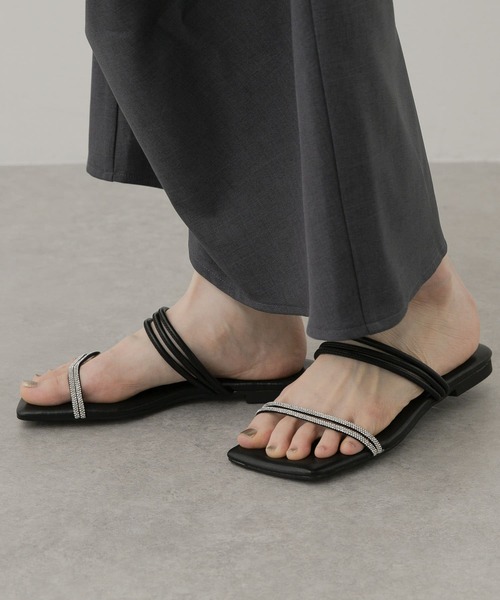 セール】ラインストーンナローコードサンダル（サンダル）｜SENSE OF