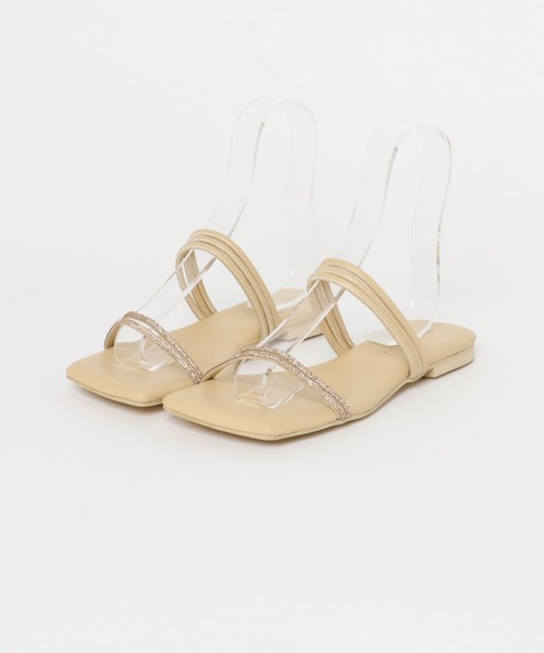 SENSE OF PLACE by URBAN RESEARCH(センスオブプレイスバイアーバンリサーチ)の「ラインストーンナローコードサンダル(サンダル・レディース・シルバー/ブラック/ベージュ・SMALL/MEDIUM/LARGE)」の21枚目の写真