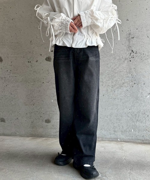 cuorequal(クオレコール)の「キラキラストーンデニムパンツ(デニムパンツ・レディース・ブラック・SMALL)」の15枚目の写真