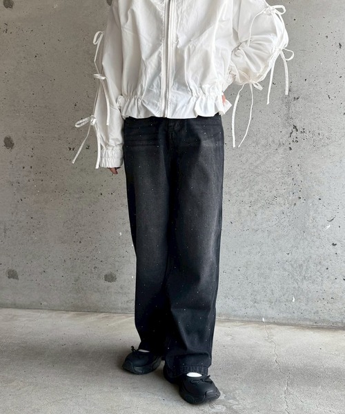 cuorequal(クオレコール)の「キラキラストーンデニムパンツ(デニムパンツ・レディース・ブラック・SMALL)」の16枚目の写真