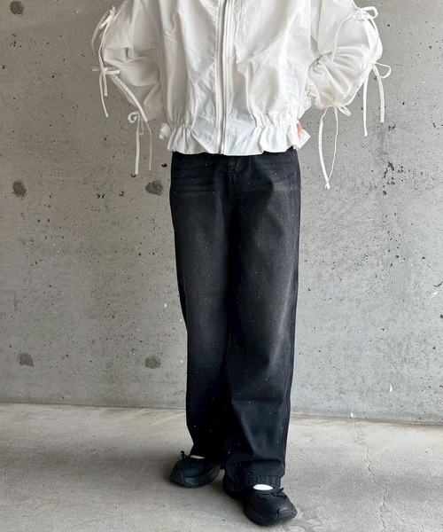 cuorequal(クオレコール)の「キラキラストーンデニムパンツ(デニムパンツ・レディース・ブラック・SMALL)」の17枚目の写真