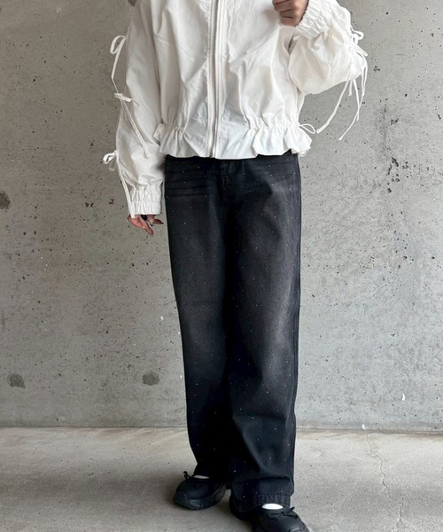 cuorequal(クオレコール)の「キラキラストーンデニムパンツ(デニムパンツ・レディース・ブラック・SMALL)」の18枚目の写真