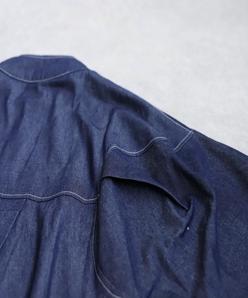 antiqua（アンティカ）の「デニムワンピース（ワンピース・レディース・インディゴブルー/ブラック・ONESIZE）」の21枚目の写真