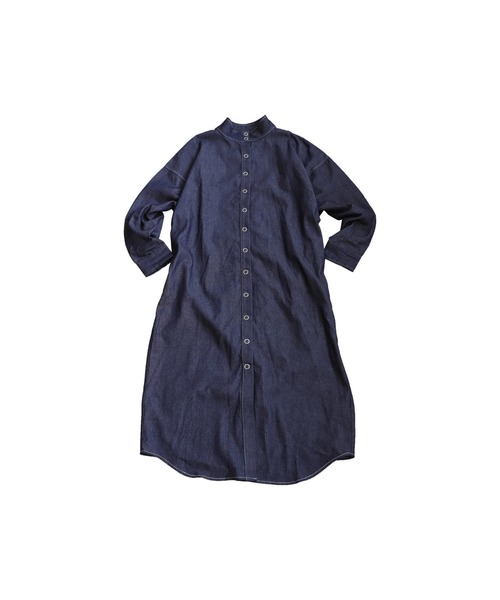 antiqua（アンティカ）の「デニムワンピース（ワンピース・レディース・インディゴブルー/ブラック・ONESIZE）」の17枚目の写真