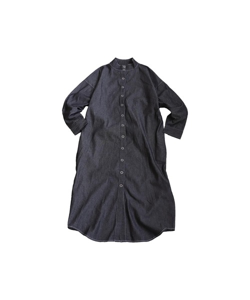 antiqua（アンティカ）の「デニムワンピース（ワンピース・レディース・インディゴブルー/ブラック・ONESIZE）」の16枚目の写真