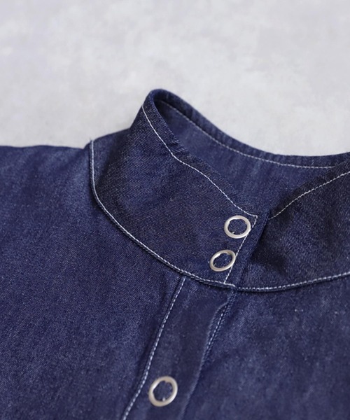 antiqua（アンティカ）の「デニムワンピース（ワンピース・レディース・インディゴブルー/ブラック・ONESIZE）」の18枚目の写真
