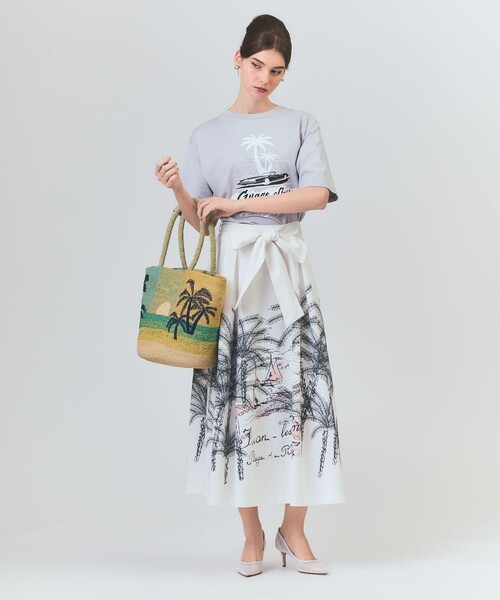 ★SALE★極美品【グレースコンチネンタル】ダイアグラム　カゴバッグ PALMYNALA カゴバッグ（かごバッグ）｜GRACE CONTINENTAL