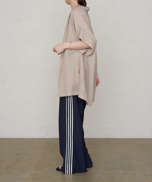 SHENERY（シーナリー）の「《大人の夏アイテム》フレンチスリーブメッシュジャケット（その他アウター・レディース・アイボリー/ブラック/ベージュ・36/38）」の5枚目の写真