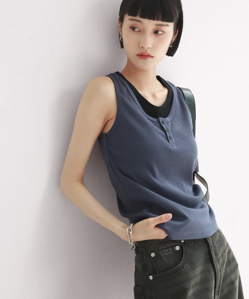 お値下げ⭐︎BRUNELLO CUCNELLIのタンクトップ新品未使用品 NOGLE タンクトップ ノースリーブ 「NOGLE/ノグル」レイヤード風