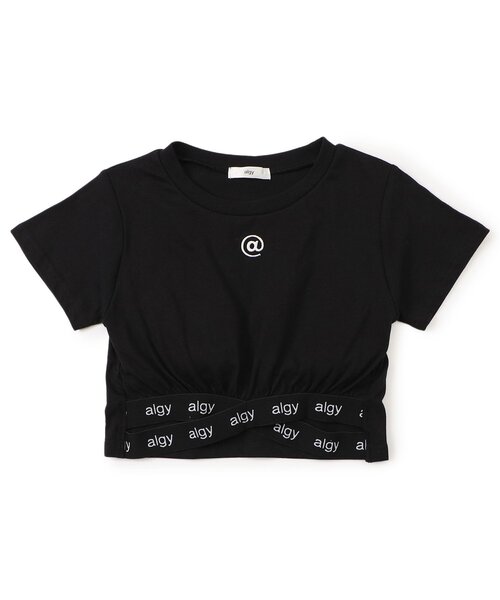 セール】裾クロスカップ付き半袖T（Tシャツ/カットソー）｜algy