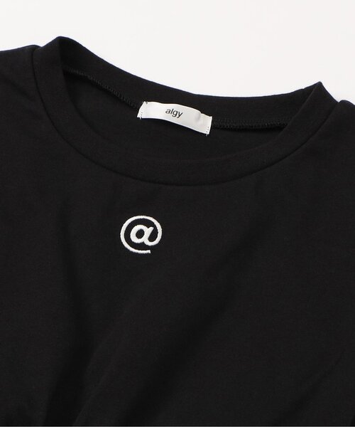 algy（アルジー）の「裾クロスカップ付き半袖T（Tシャツ/カットソー・キッズ・オフホワイト/ブラック/サックスブルー・XX-SMALL/X-SMALL/SMALL/MEDIUM）」の10枚目の写真