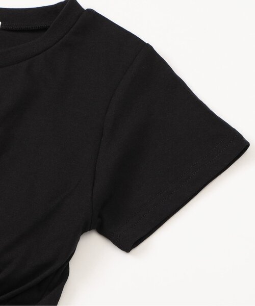 algy（アルジー）の「裾クロスカップ付き半袖T（Tシャツ/カットソー・キッズ・オフホワイト/ブラック/サックスブルー・XX-SMALL/X-SMALL/SMALL/MEDIUM）」の12枚目の写真