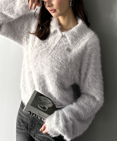 セール】【mily bilet】カジュアルな大人ふんわり。メタルプレート使い