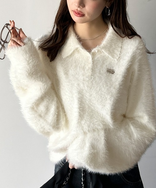 セール】【mily bilet】カジュアルな大人ふんわり。メタルプレート使い