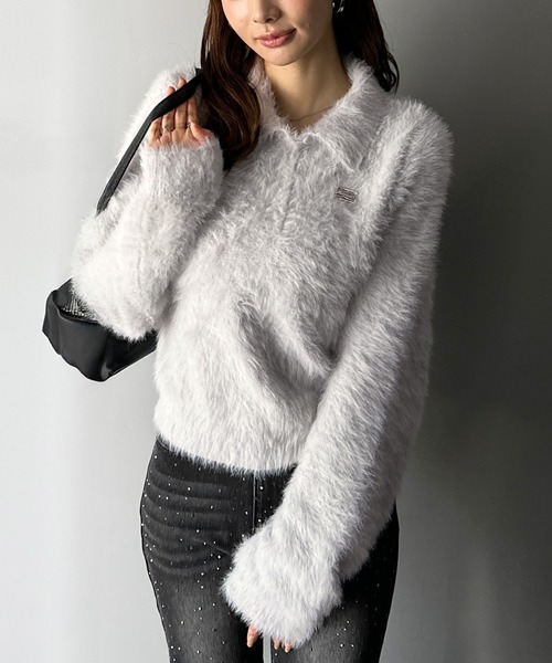 セール】【mily bilet】カジュアルな大人ふんわり。メタルプレート使い