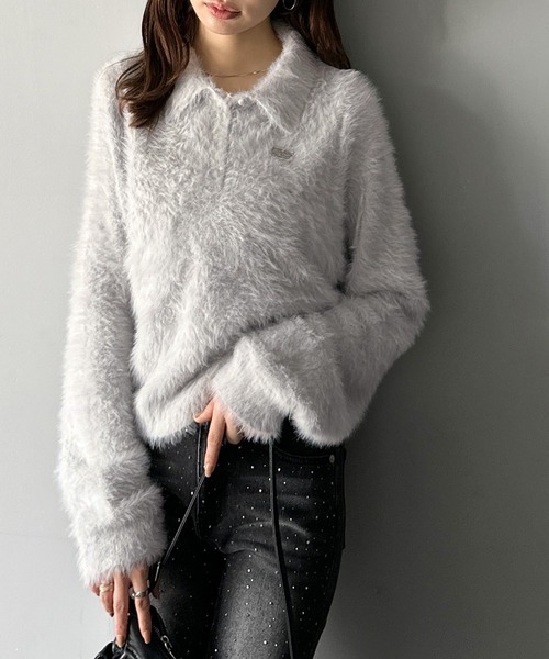 セール】【mily bilet】カジュアルな大人ふんわり。メタルプレート使い