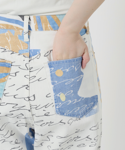 SLOBE IENA(スローブイエナ)の「LEDENIM アートルーズストレート(デニムパンツ・レディース・その他2・38/36)」の4枚目の写真