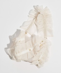 HOUGA（ホウガ）の「【HOUGA/ホウガ】clear bag/クリアフリルバッグ（ハンドバッグ）」