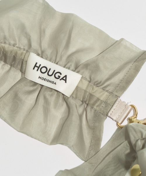 ホウガ HOUGA フリル付きクリアバッグ clear bag ノベルティ付き HOUGA/ホウガ】clear bag/クリアフリルバッグ（ハンドバッグ