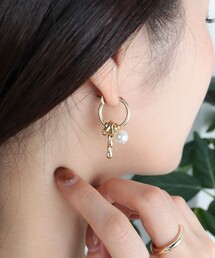 アシメモチーフリングピアス
