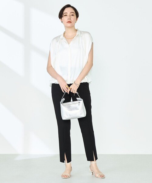 セール】ハンマーサテンケープブラウス（シャツ/ブラウス）｜NOLLEY'S