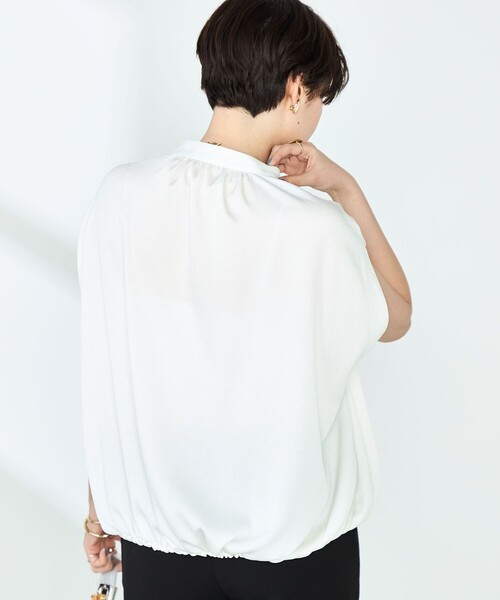 セール】ハンマーサテンケープブラウス（シャツ/ブラウス）｜NOLLEY'S