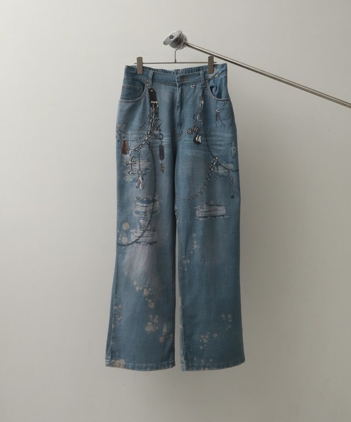 Art re A select(アトリエセレクト)の「ALLデジタルプリント5Pパンツ(デニムパンツ・メンズ・ブルー/ブラック・L/M)」の14枚目の写真